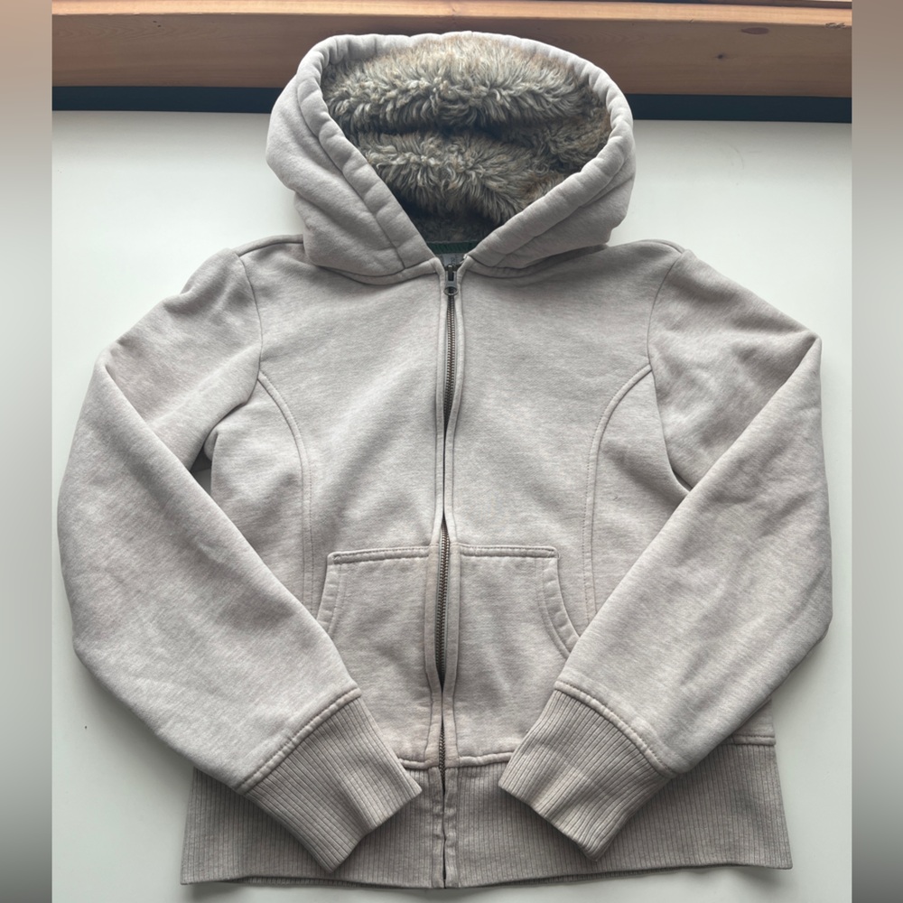 Y2K Old Navy Hooded Zip-up Fur Lined Hood Size M